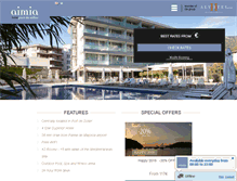 Tablet Screenshot of aimiahotel.com